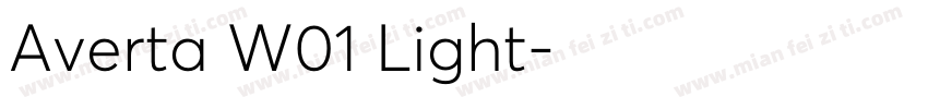 Averta W01 Light字体转换